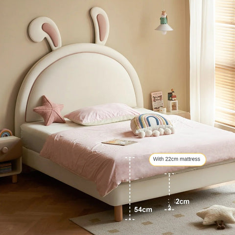 Children's Bed Girl Cartoon Rabbit Bed<