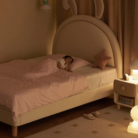 Children's Bed Girl Cartoon Rabbit Bed<
