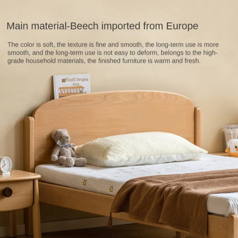 Beech Solid Wood Children's Bed Boys Girls<