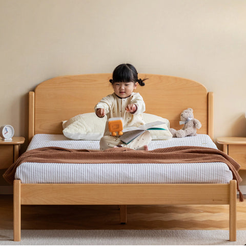 Beech Solid Wood Children's Bed Boys Girls<