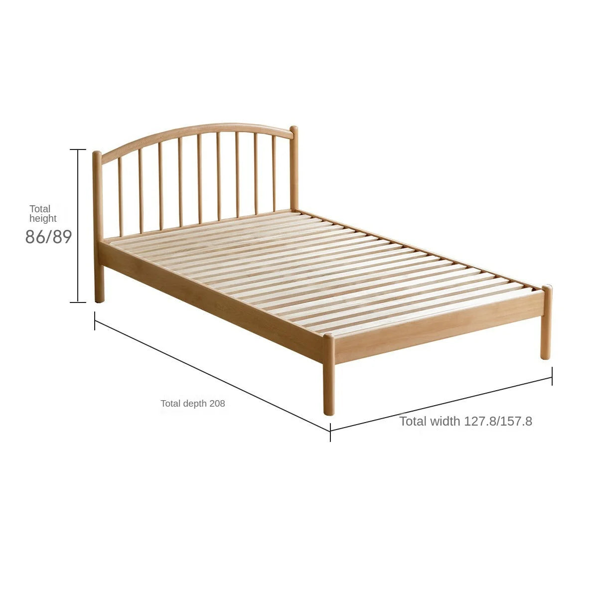 Beech Solid Wood Children's Bed<