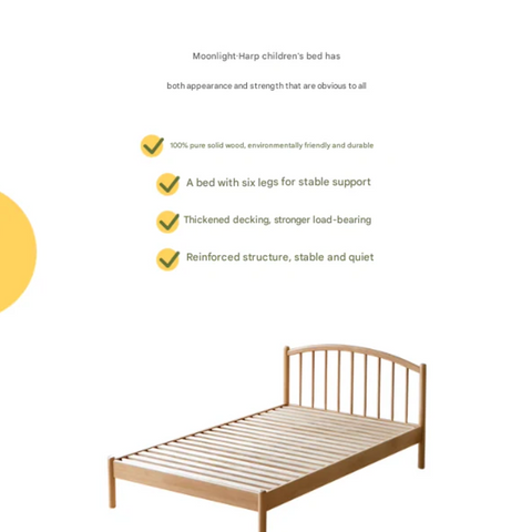 Beech Solid Wood Children's Bed<