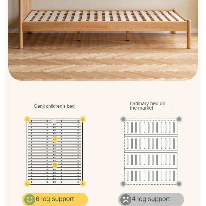 Beech Solid Wood Children's Bed<