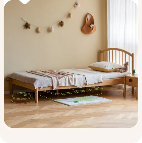 Beech Solid Wood Children's Bed<
