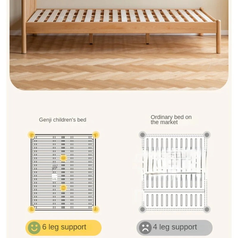 Beech Solid Wood Children's Bed<