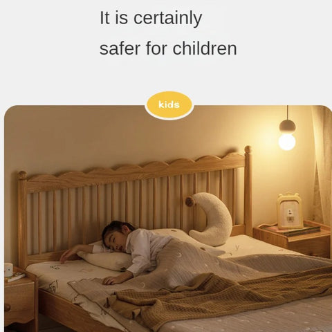 Oak solid wood children's bed<