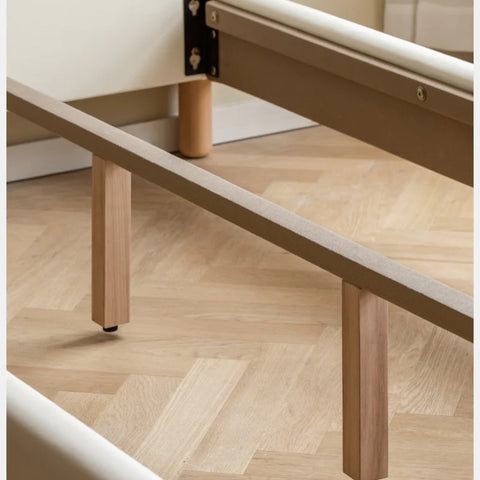 Organic Leather Cream Style Soft Kid's Bed