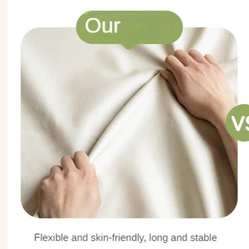 Children's Bed Modern Simple White Cream organic leather<