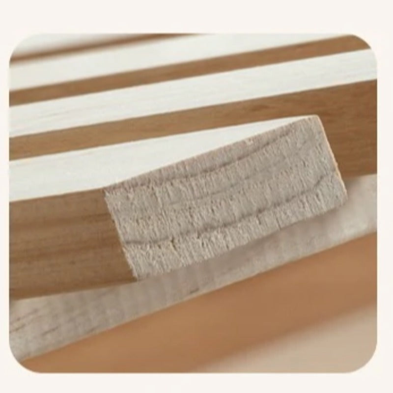 Children's Bed Modern Simple White Cream organic leather<