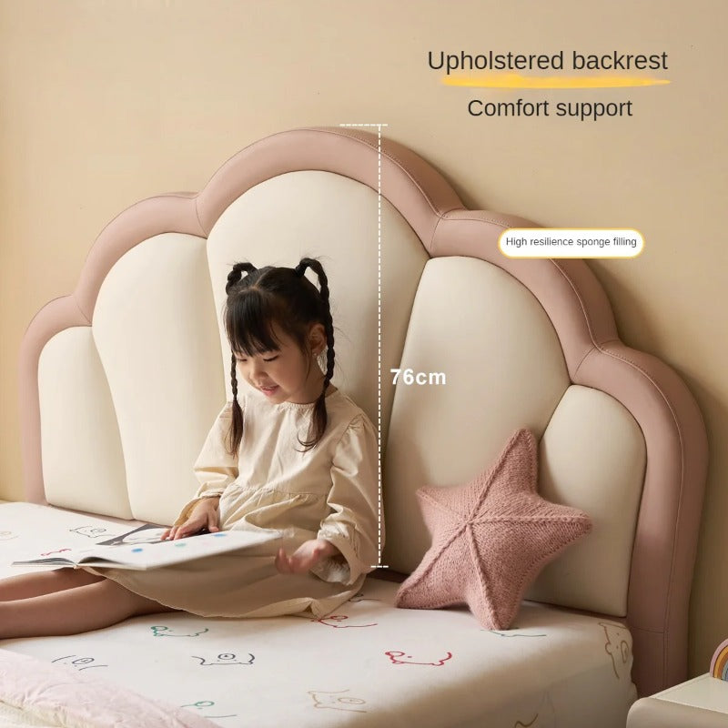 Organic Leather kid's Bed princess bed<