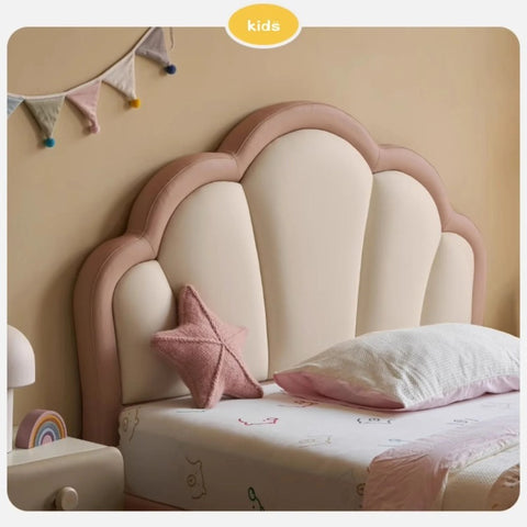 Organic Leather kid's Bed princess bed<