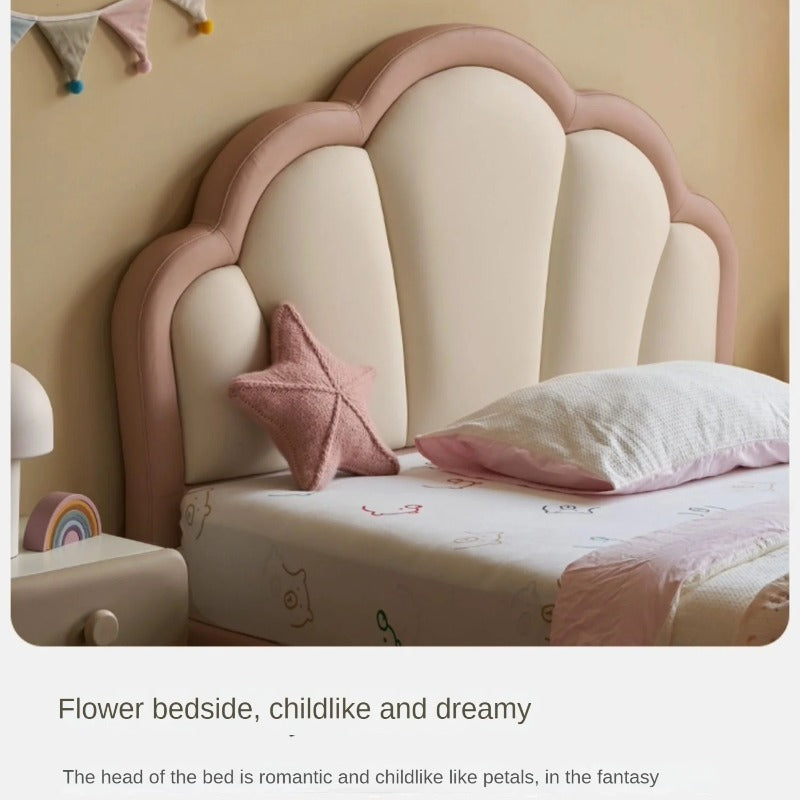 Organic Leather kid's Bed princess bed<