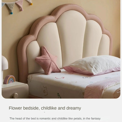 Organic Leather kid's Bed princess bed<