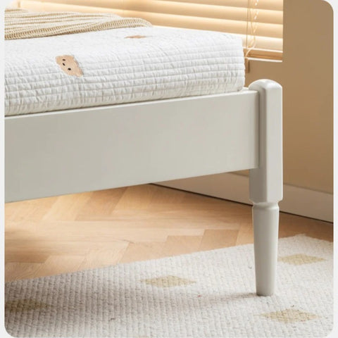 Poplar Solid Wood High Headboard Children's Bed.