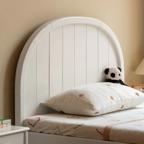 Poplar Solid Wood High Headboard Children's Bed.