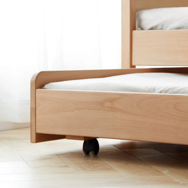 Beech Solid wood Space-saving bunk bed , mother's helper bed<
