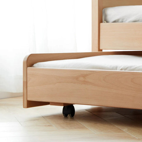 Beech Solid wood Space-saving bunk bed , mother's helper bed<