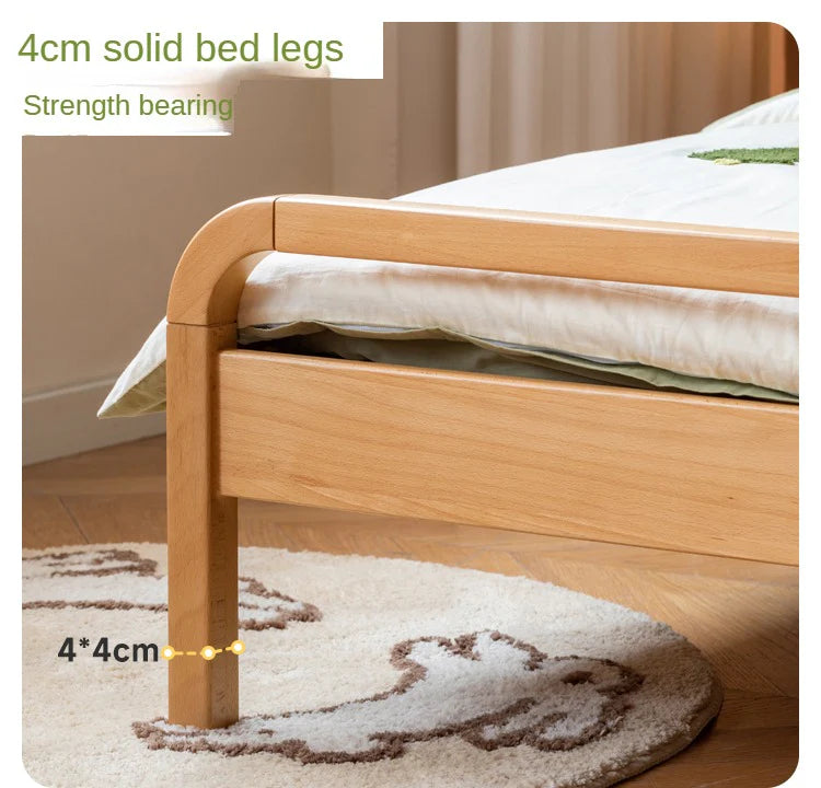Beech Solid wood Space-saving bunk bed , mother's helper bed<