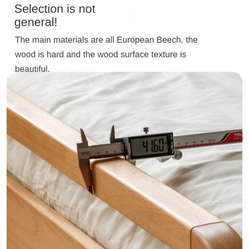 Beech Solid wood Space-saving bunk bed , mother's helper bed<