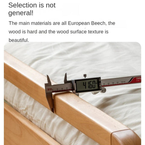 Beech Solid wood Space-saving bunk bed , mother's helper bed<