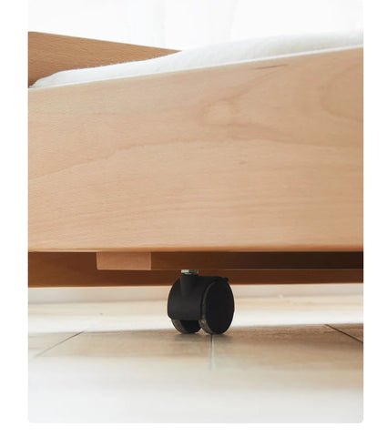 Beech Solid wood Space-saving bunk bed , mother's helper bed<