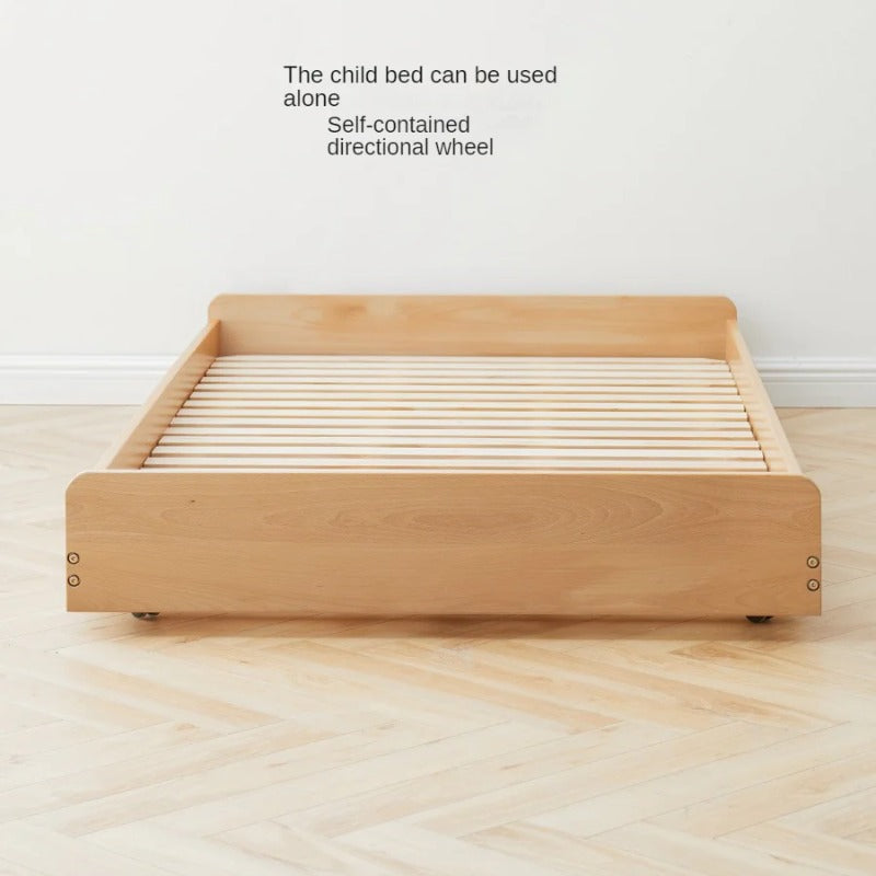 Beech Solid wood Space-saving bunk bed , mother's helper bed<