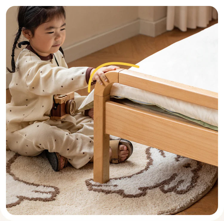 Beech Solid wood Space-saving bunk bed , mother's helper bed<