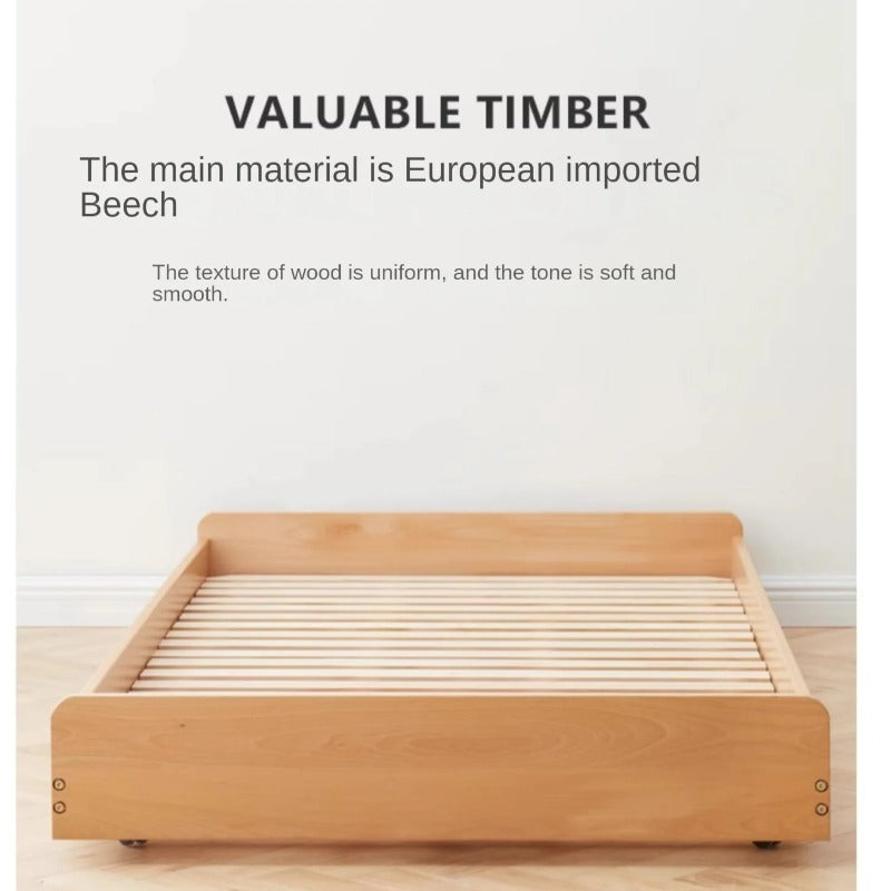 Beech Solid wood Space-saving bunk bed , mother's helper bed<