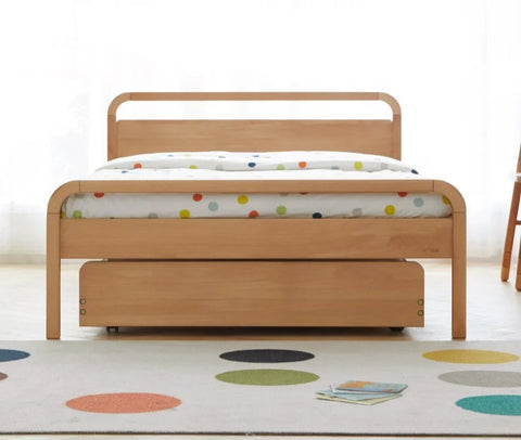 Beech Solid wood Space-saving bunk bed , mother's helper bed<