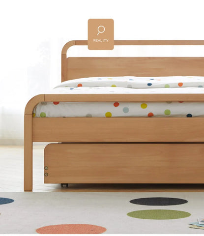 Beech Solid wood Space-saving bunk bed , mother's helper bed<