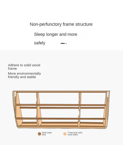 Organic leather Сhildren's bed cream bed<