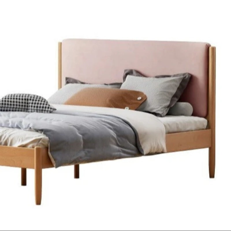 Beech solid wood Bed simple boys and girls<