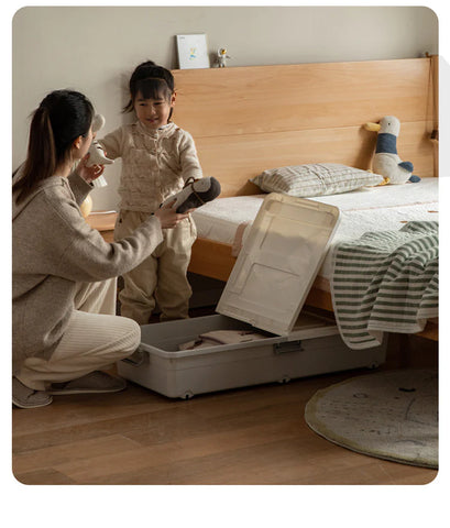 Beech solid wood Bed simple boys and girls<