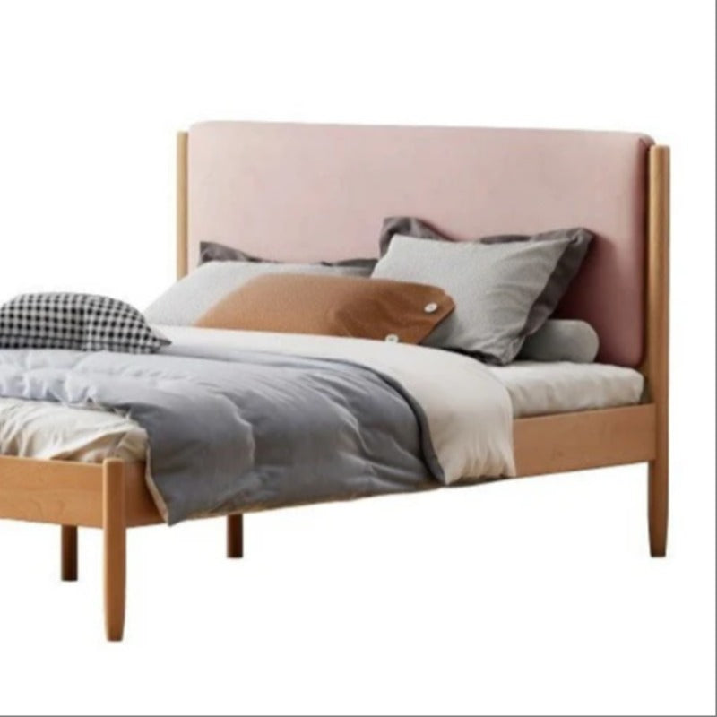 Beech solid wood Bed simple boys and girls<