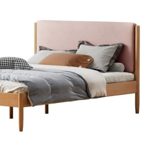 Beech solid wood Bed simple boys and girls<