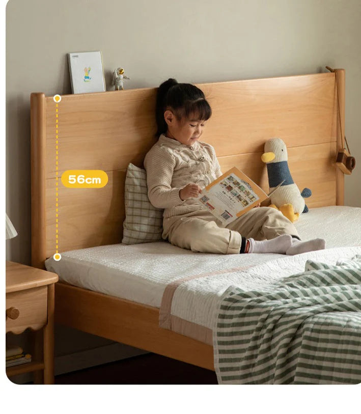 Beech solid wood Bed simple boys and girls<