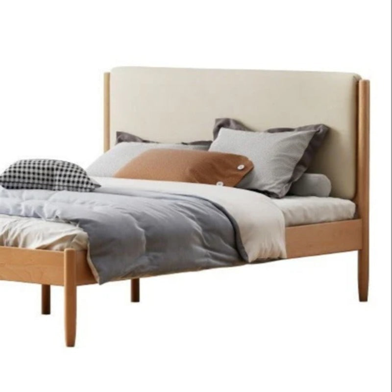 Beech solid wood Bed simple boys and girls<