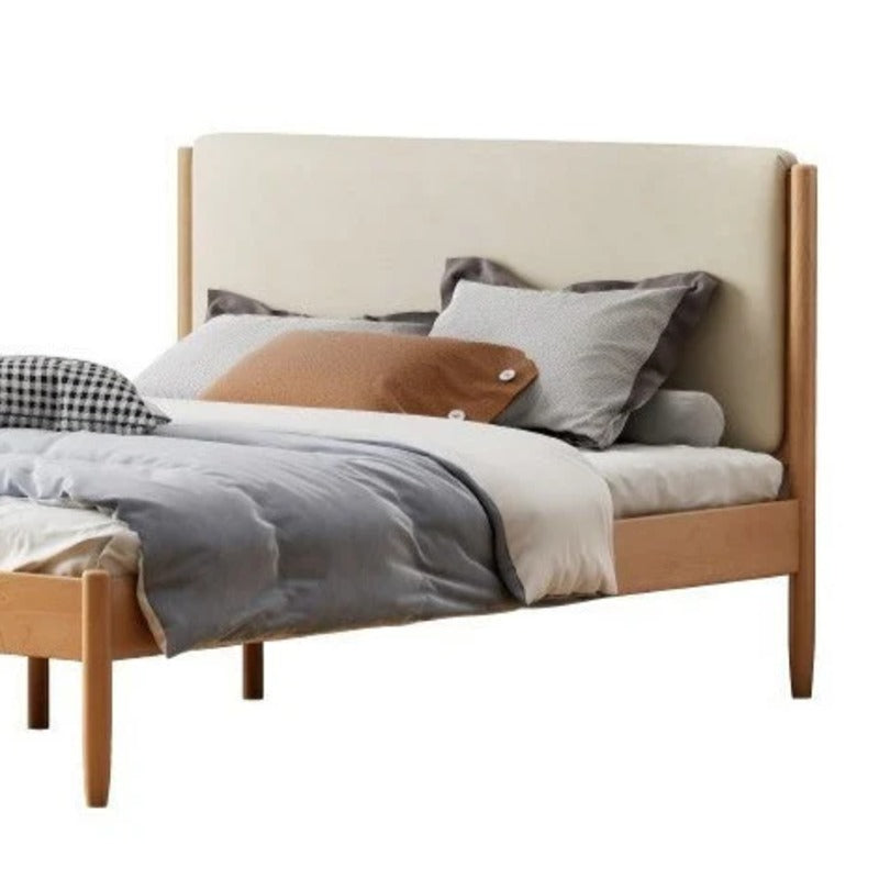 Beech solid wood Bed simple boys and girls<