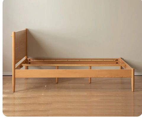 Beech solid wood Bed simple boys and girls<