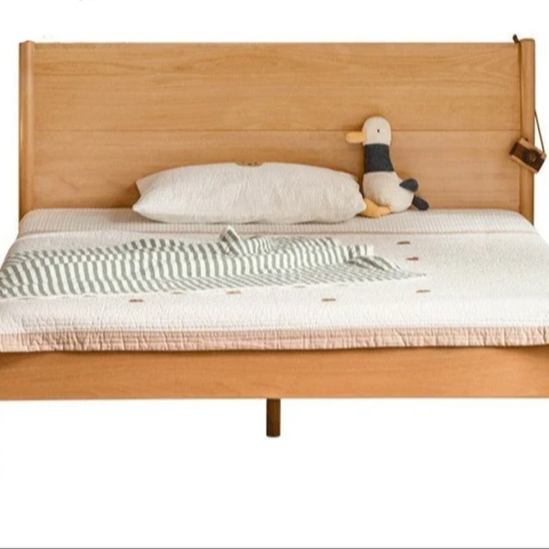 Beech solid wood Bed simple boys and girls<