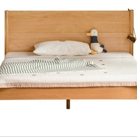 Beech solid wood Bed simple boys and girls<