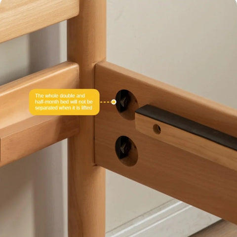 Beech solid wood Bed simple boys and girls<