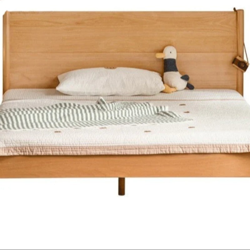 Beech solid wood Bed simple boys and girls<
