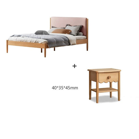 Beech solid wood Bed simple boys and girls<