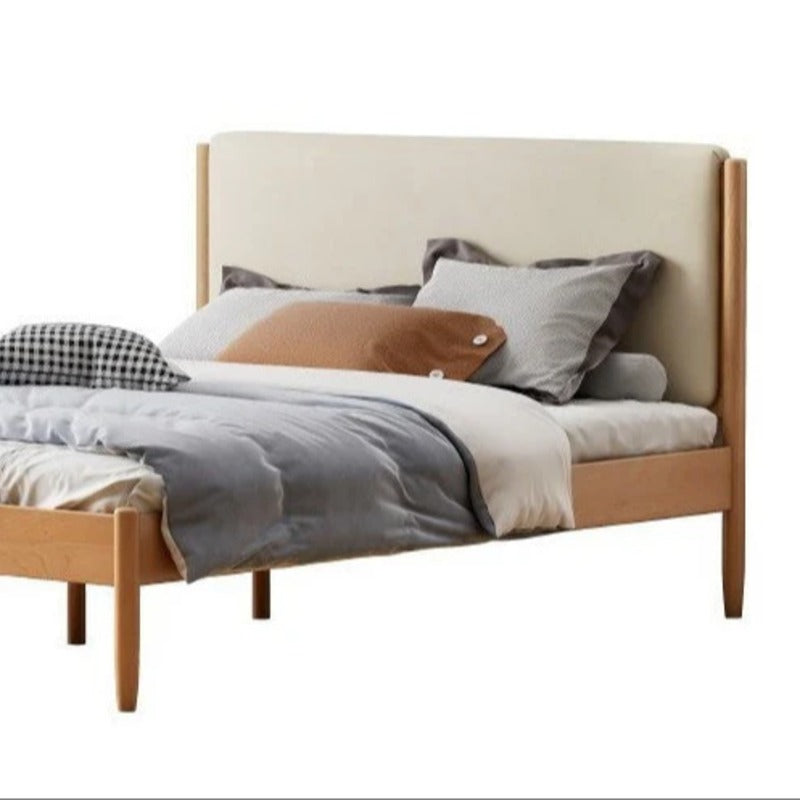 Beech solid wood Bed simple boys and girls<