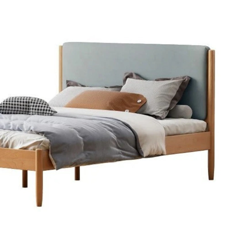 Beech solid wood Bed simple boys and girls<