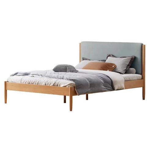 Beech solid wood Bed simple boys and girls<