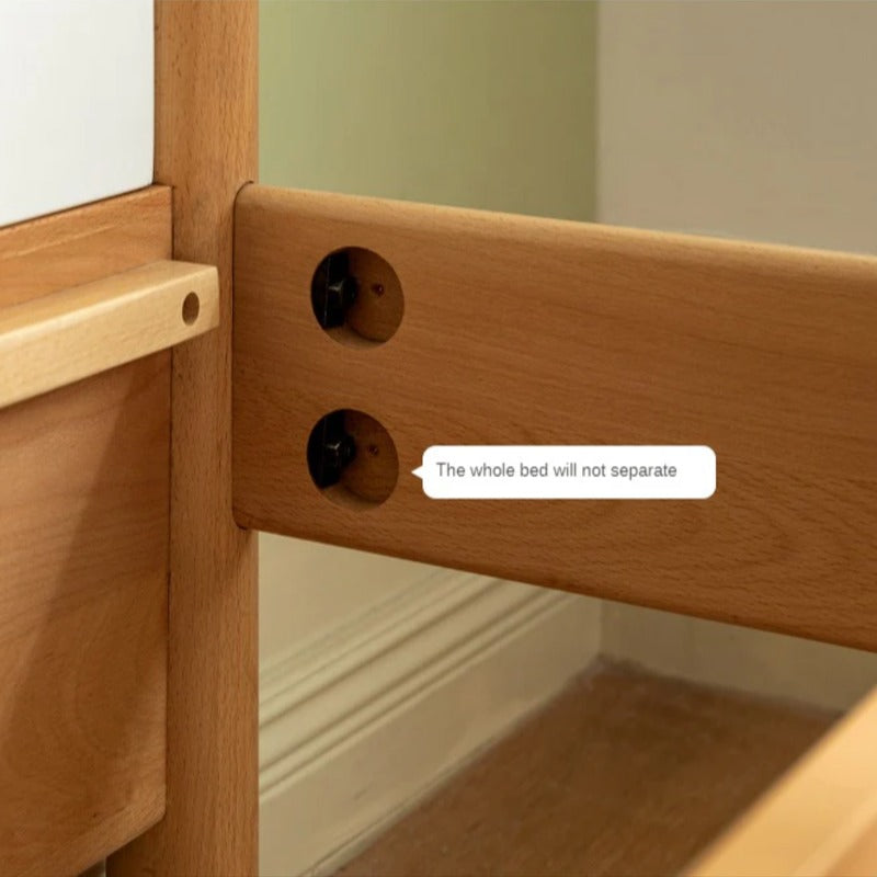 Beech solid wood Kids bed multi-functional bunk bed<