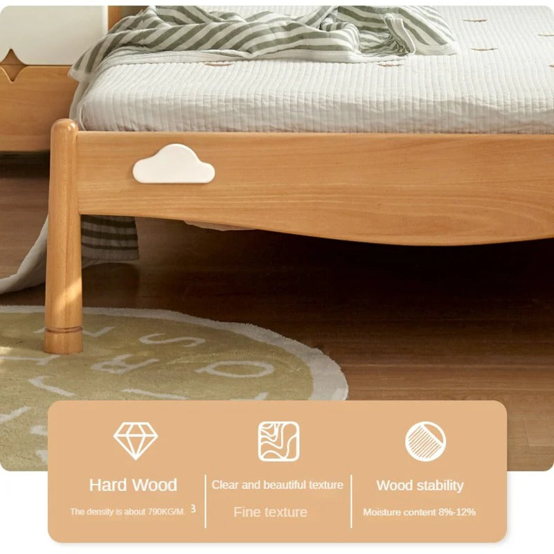 Beech solid wood Kids bed multi-functional bunk bed<