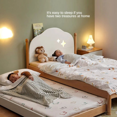 Beech solid wood Kids bed multi-functional bunk bed<